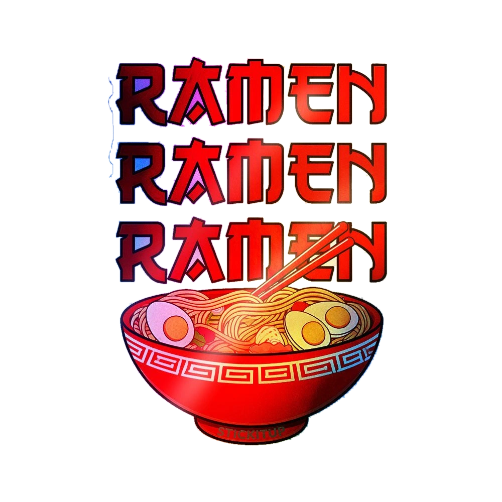Ramen Holographic Stickers